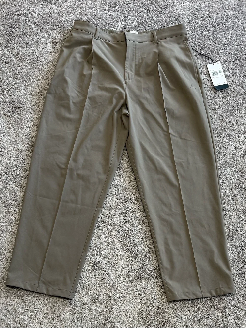 Jordan Sport Golf Pants Loose Fit Full Length Olive Gray HV4769-040 Mens Size 34